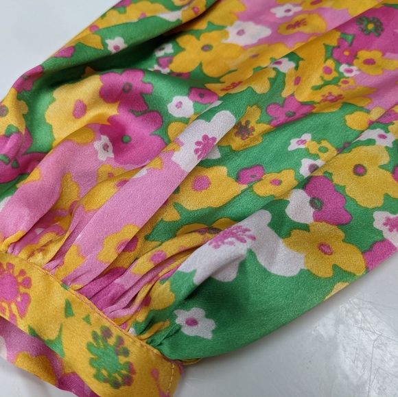 Asos floral long sleeves a-line dress - Picture 8 of 13